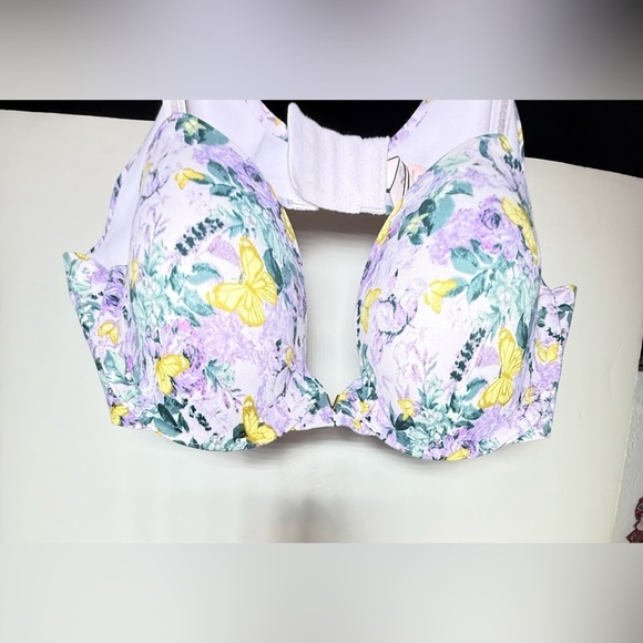 Victoria's Secret PUSH-UP FREEDOM CLOUD PURPLE FLORALS BUTTERFLY - Picture 4 of 8